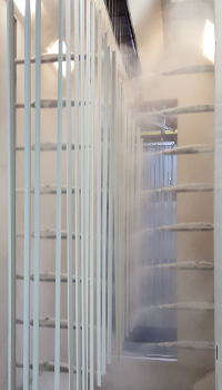 Pulverkabine – Beschichtungsvorgang